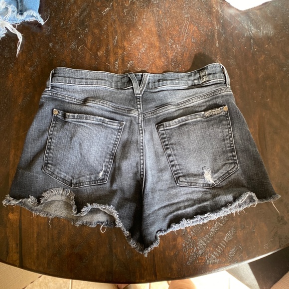 7 for All Man Kind - Black - Monroe Shorts - Picture 4 of 7